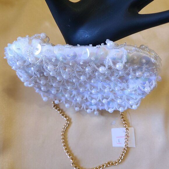 Iridescent Sequin Vintage Clutch Bag by Artel - Picture 8 of 8